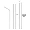 Party Essentials Party Essentials Disposable Plastic Drinking Straws, 7.75" Flexible/380
