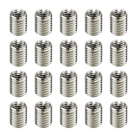 20PCS M10 to M8 Thread Reducer Nuts, Repair Sleeve Pipe Fitting Reducer Adapter Stainless Steel Fastener Accessory, Thread Conversion Kit for Plumbing Connections/Compressed Air/Hydraulic/Automobile