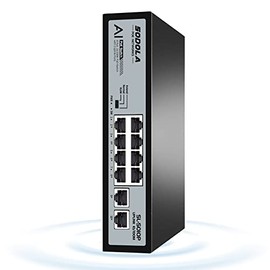 SODOLA 8 Port PoE Switch 100Mbps/8 PoE+ Port,2 Ethernet Uplink,120W 802.3af/at, Extend Function, Fanless Metal Plug & Play Unmanaged Network Switch