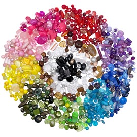 ygorios Assorted Beads for Jewelry Making - 1121 PCS Jewelry Making Kits for Adult Teen, 960 PCS Assorted Beads for Bracelets Making, Vintage Unique Beads for Jewelry Making, Large Beads Bulk