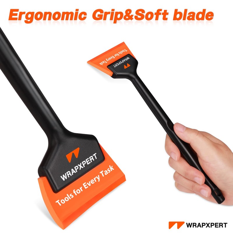 WRAPXPERT Small Squeegee, Rubber Window Squeegee for Mirror Shower Glass