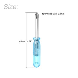 uxcell Mini Phillips Screwdriver, 3.0mm Cross Head 45mm Length for Small Appliances Repair, 2 Pcs
