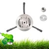 JAMSSOW Steel Wire Grass Trimmer Head,Brush Cutter Strimmer Head,Wired Trimmer
