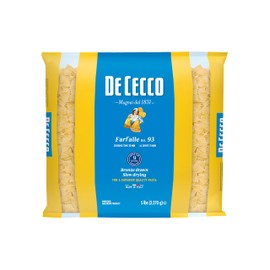 De Cecco Semolina Pasta, Farfalle, 5 Pound