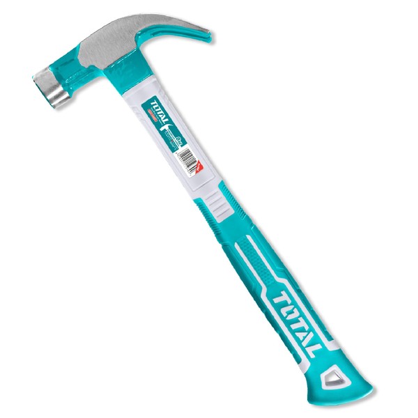 TOTAL Claw Hammer, 8oz/220g Magnetic Nail Function Anti-Slip Function Drop-Forged