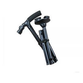 SuperConfort Bastón Con Linterna Plegable 4 Puntos De Apoyo