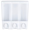 Better Living Products 72350 Clear Choice 3-Chamber Shower Dispenser, White
