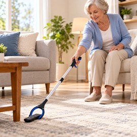 32-Inch Reacher Grabber Tool for Seniors – Lightweight 360° Rotating Pickup Grabber for Daily Reaching Tasks