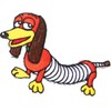 アイロンワッペン【SlinkyDog】 スリンキードッグ キャラクターワッペン