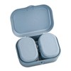 Koziol Pascal Ready Mini Lunch Boxes Plastic Blue Set of