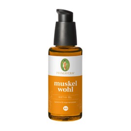 PRIMAVERA Muskelwohl Aktiv Öl bio 50 ml - Muskelöl bei Muskelkater und Verspannungen - Aromatherapie - lockernd, regenerierend - vegan