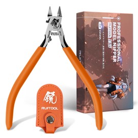 RUITOOL Model Nippers, Model Tools for Advancers to Repair and Fix Plastic Models, Ultra-thin Single Blade Model Nipper, Non-slip Grip 4.7 Inch Sprue Cutter for Plastic Model Building