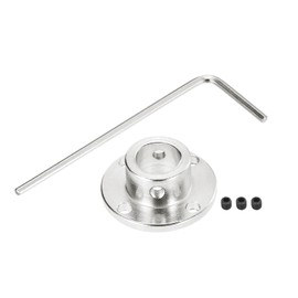 sourcing map 4 Pcs 12mm Flange Coupling Connector Rigid Guide Model Coupler Accessory Shaft Axis Fittings with Mini Hex Wrench and Fastening Screw for DIY RC Model Motors