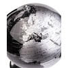 Exerz 10" World Globe Black - Stainless Steel Arc and