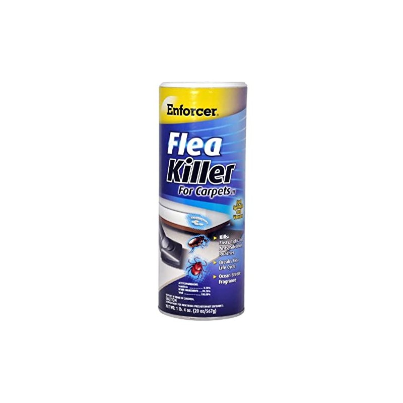 Enforcer Flea Killer For Carpets Multiple Insects Powder 20 Oz
