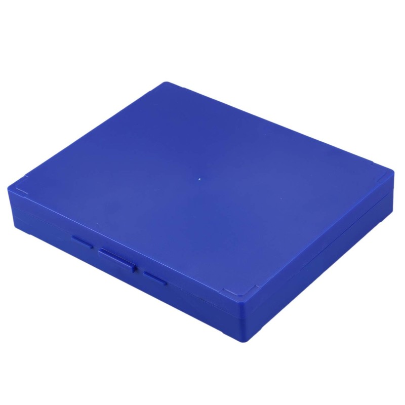 Bopfimer Royal Blue Plastic Rectangle Hold 100 Microslide Slide Microscope