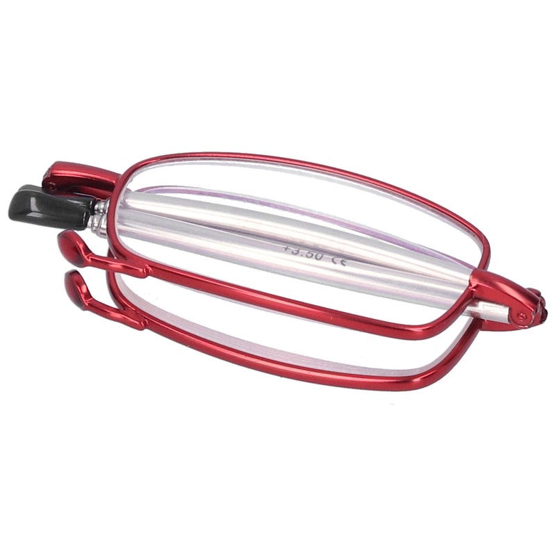 Elderly Foldable Reading Glasses Stainless Steel Blue Light Blocking Presbyopic