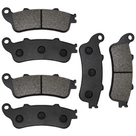 ZICOO Front and Rear Brake Pads for Honda VTX 1800 2002-2013, GL1800 Goldwing 1800 2001-2016, CBR1100XX Blackbird 1997-2003, Interceptor 800 VFR800F, ST1100, ST1300