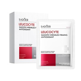 Anti-Wrinkle Facial Mask, 25ml Sheet Masks with Niacinamide and Nonapeptide-1, Pack of 10