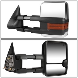 DNA Motoring TWM-015-T999-CH-AM Pair of Towing Side Mirrors