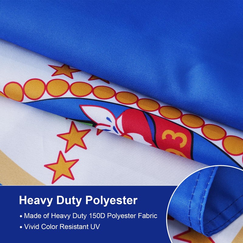 SYII Minnesota State Flag 3x5 Feet, Double Sided 3 Ply