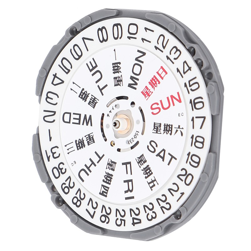 VJ33 Watch Movement Replacement Day Date Calendar Movement Watch Repair