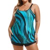 Hanna Nikole Tankini Bathing Suits for Women Plus Size Swimdress