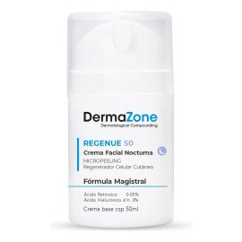 Crema DermaZone Regenue 50 Noche Ácido Hialurónico Regenerador Celular