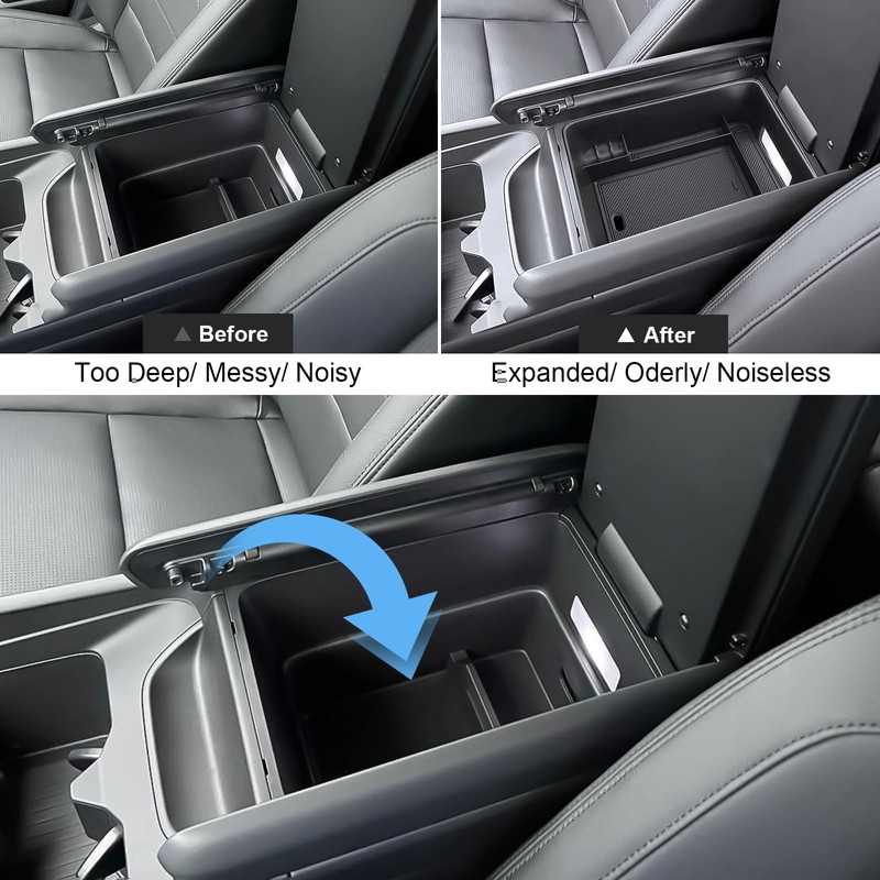 Coleya 2024 Santa Fe Accessories Center Console Organizer for Hyundai