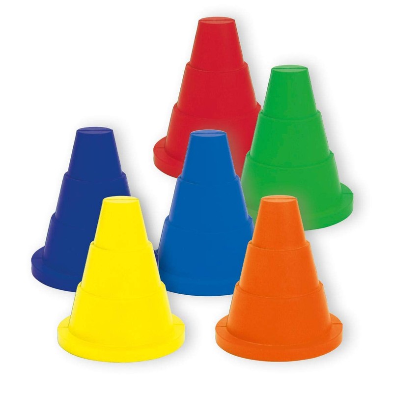 Betzold Sport Foam Cones 6 x Marker Cones - Soft