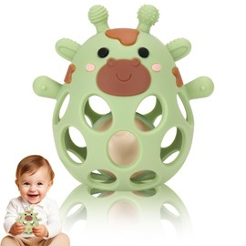 Venditer Silikon Babyrassel Hühnchen Beißring Baby, Sensorische Beißring Spielzeuge, Baby Spielzeug, Silikon Beißring, Motorik Spielzeug Montessori