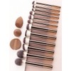 Set de brochas de maquillaje mini para principiantes, set de