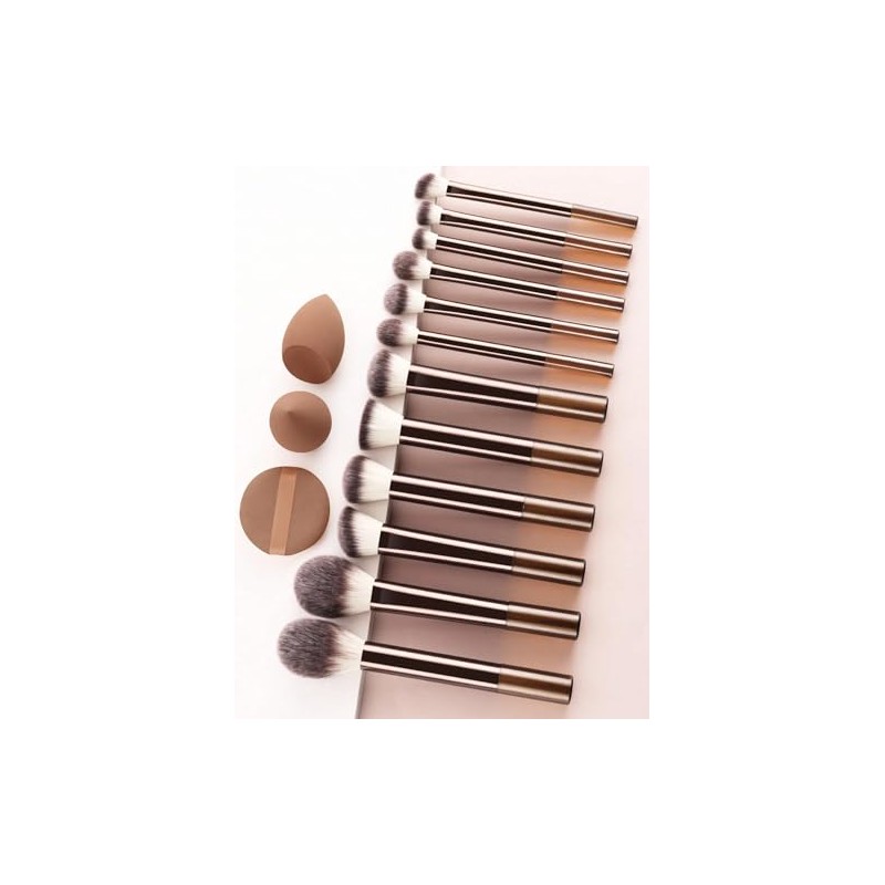 Set de brochas de maquillaje mini para principiantes, set de