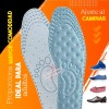 J.H. Company Plantillas Acolchonado Anti Fatiga Ajustable Zapatos 9911
