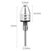 Driak Keyless Drill Chuck Collet Conversion Adapter 2.35mm Shaft Capacity