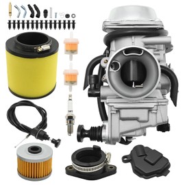 JUUDDENPARTS Carburetor Repair Kit for Honda Rancher 350 TRX350FE TRX350FM TRX350TE TRX350TM 2000-2006, Replaces OEM 16100-HN5-M41, Gasket Diaphragm Jets Kit
