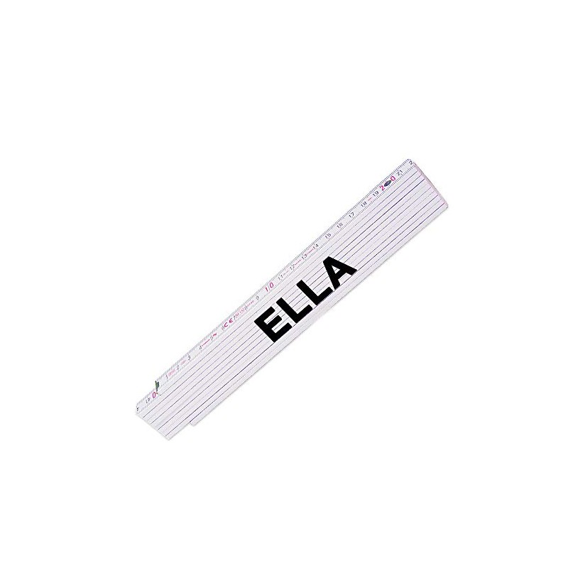 Ruler with name Ella for women, high-quality brand metre, link