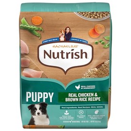 Nutrish Rachael Ray Dry Dog Food Puppy, Real Chicken & Brown Rice Recipe, 13 lb. Bag