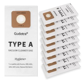 Gudotra 10 Pack Type A Vacuum Bags Replacement for Riccar Upright Vacuums Cleaner R-Series 2000 4000 S20EZM 5000 6000 Replace Part RAH-6 SAH-6