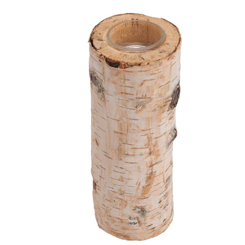 Birch Candle Holder Nordic Tealight Stand Wooden Table Decoration for