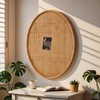 SOFE Oval Woven Rattan Bulletin Board, 20x26 Boho Pin Boards