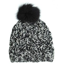 Coach Winter Beanie Hat, Women's Cashmere Wool Chunky Knit Pom Pom Cap, $168
