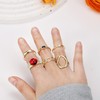 MILACOLATO 30Pcs 18K Gold Chunky Rings for Women Gold Plated