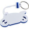 Motorcycle Foam Keyring, white / blue