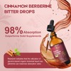 2 Pack Ceylon Cinnamon Berberine Bitter Liquid Drops Supplement with