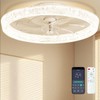 Ceiling Fans with Lights and Remote Fandelier - 20'' Flush
