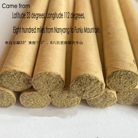 Eeorxhl Moxa Sticks for Moxibustion, Pure Mugwort Wormwood Moxa Rolls for Neck Waist Joint,艾草灸條 10pcs/Pack