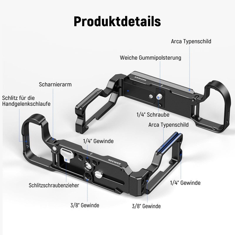NEEWER Z8 L Plate Compatible with Nikon Z 8 Camera,