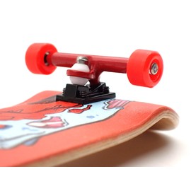 SPITBOARDS Fingerboard Urethane Wheels 60D with Real Ball Bearings Professional CNC Quality - Red