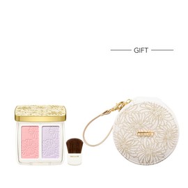 (Planning) Versailles Face Color Choose 2 Mini Brush Set (+Versailles Pouch) Highlighter_02 Heart Plush / (기획) 베르사유 페이스 컬러 택2 미니브러시 세트 (+베르사유 파우치 ) 하이라이터_02 하트 플러시